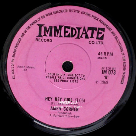 Amen Corner - Hey Hey Girl / Half As Nice side A