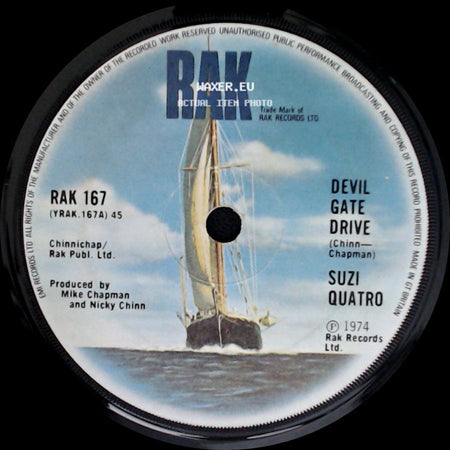 Suzi Quatro - In The Morning / Devil Gate Drive side B