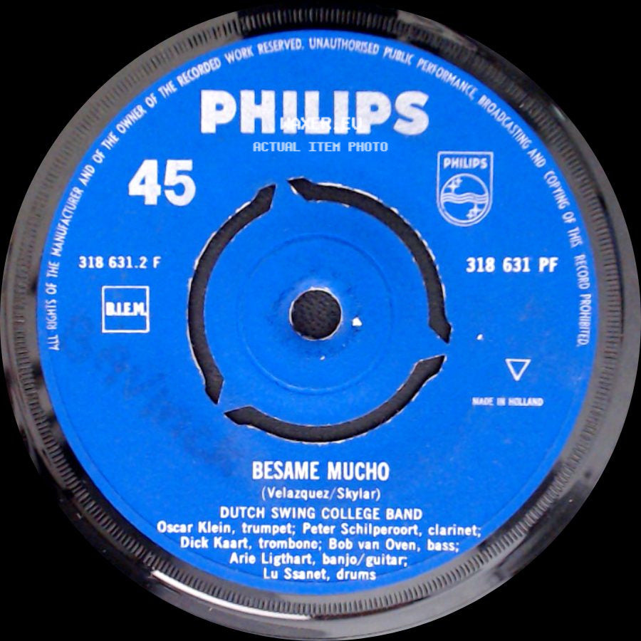 Dutch Swing College Band - Besame Mucho / Quena Blues side A