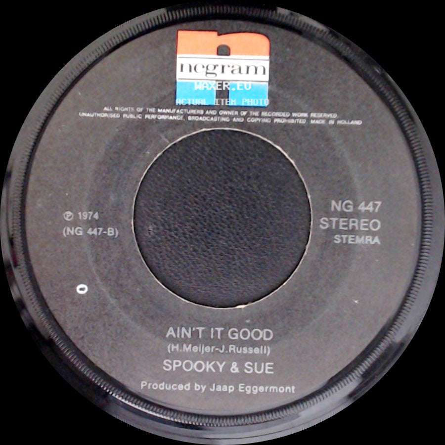 Spooky & Sue - Ain't It Good / Swinging On A Star side A