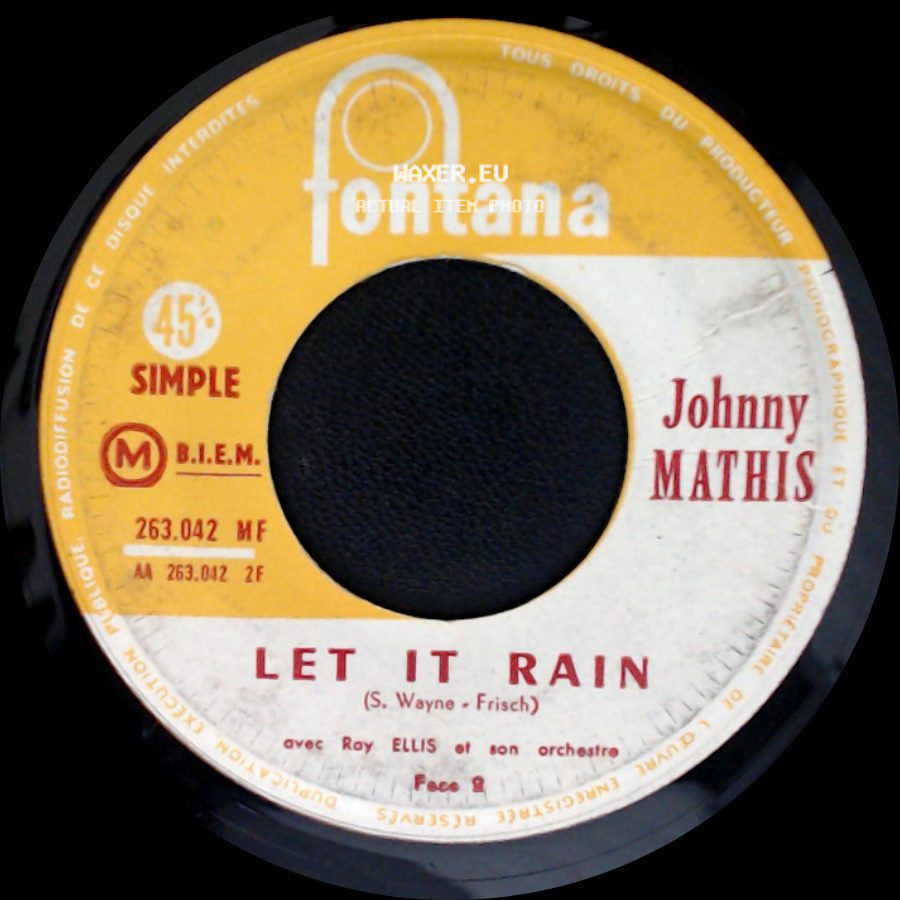 Johnny Mathis - Let It Rain / A Certain Smile side A