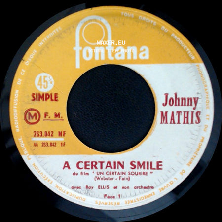 Johnny Mathis - Let It Rain / A Certain Smile side B