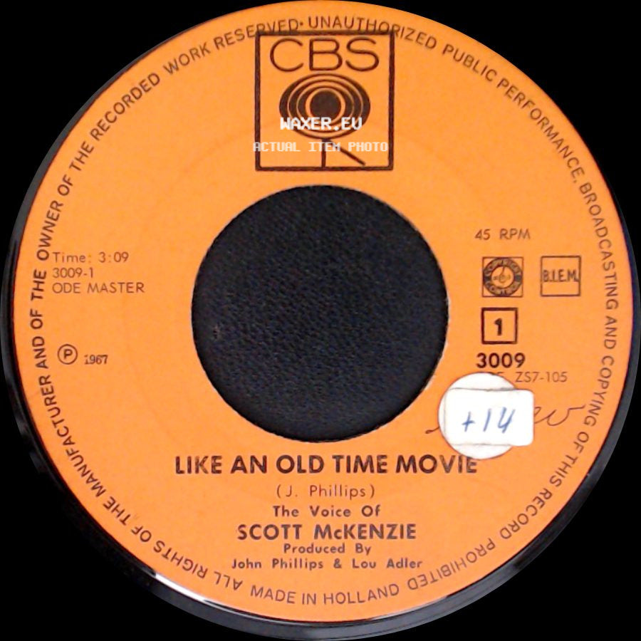 Scott Mckenzie - Like An Old Time Movie / What's The Difference - Chapter Ii side A