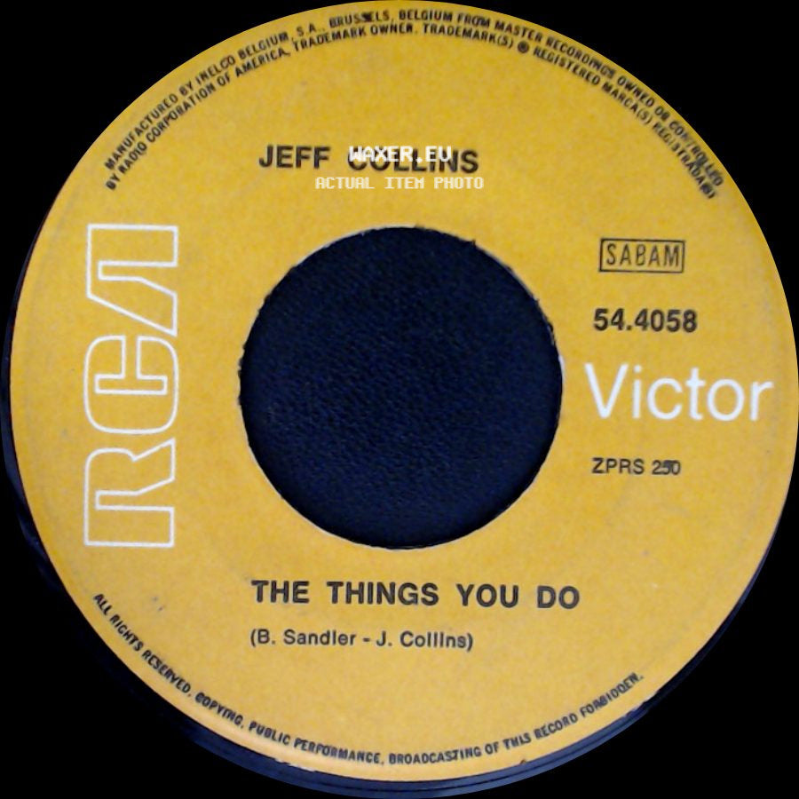 Jeff Collins - The Things You Do / Road To Fame side A