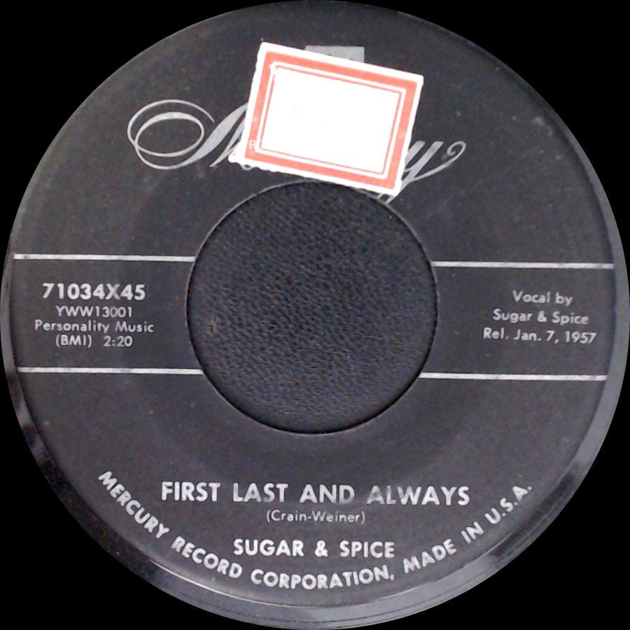 Sugar & Spice - First Last And Always / Strawberry Shortcake side A