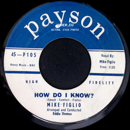 Mike Figlio - How Do I Know? / More Than Anything side A