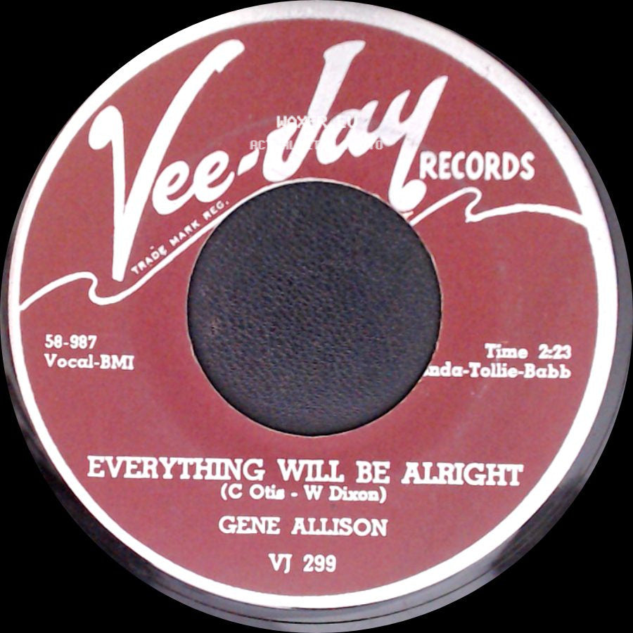 Gene Allison - I'm A Fool For Wanting You / Everything Will Be Alright side B