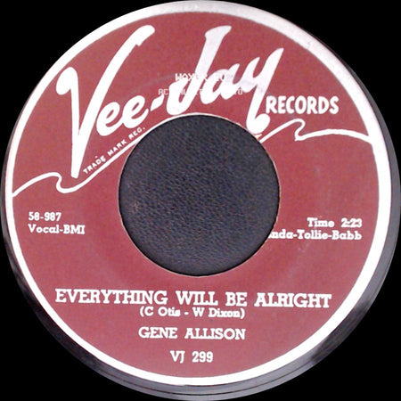 Gene Allison - I'm A Fool For Wanting You / Everything Will Be Alright side B