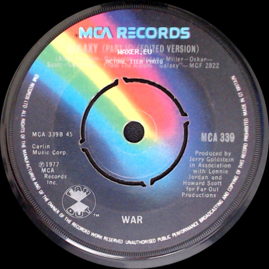 War - Galaxy (Edited Version) / Galaxy (Part Ii) (Edited Version) side B