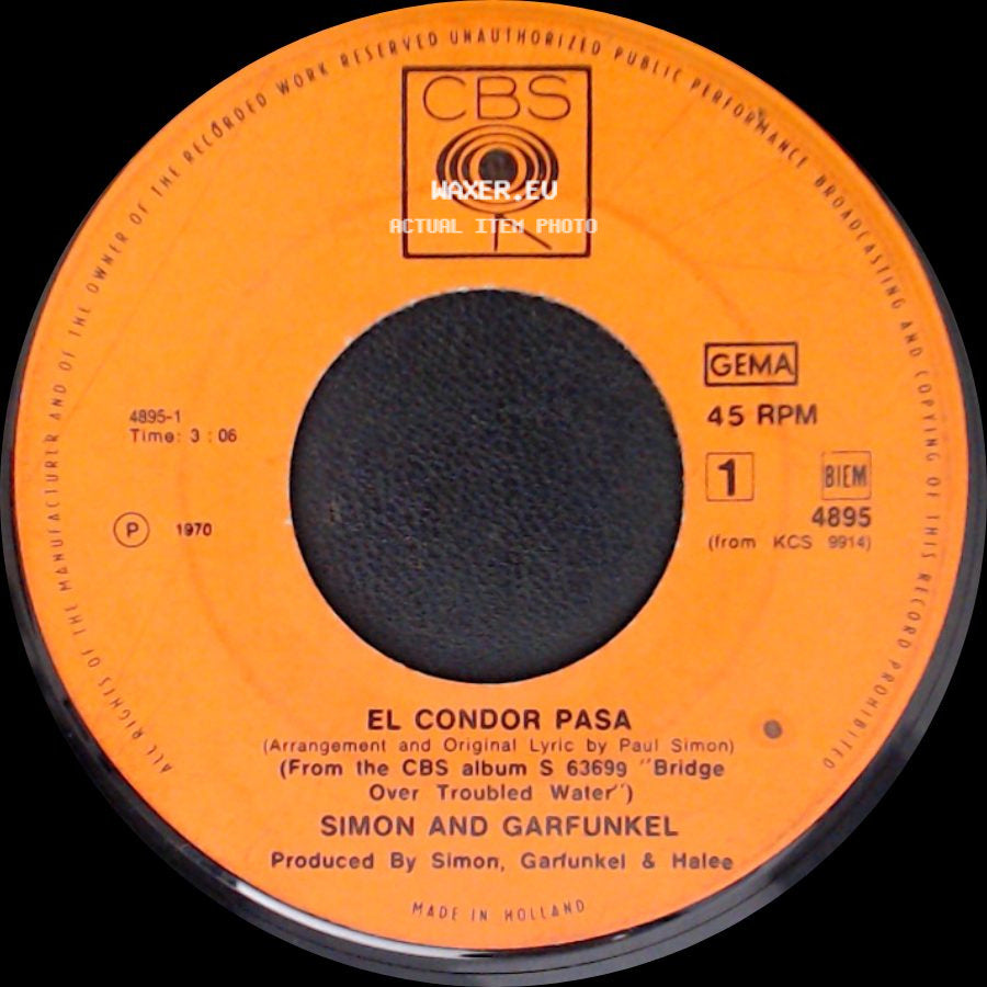 Simon And Garfunkel - Why Don't You Write Me / El Condor Pasa side B