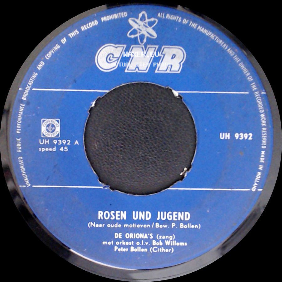 De Oriona's - Rosen Und Jugend / Wasserfahrt side A