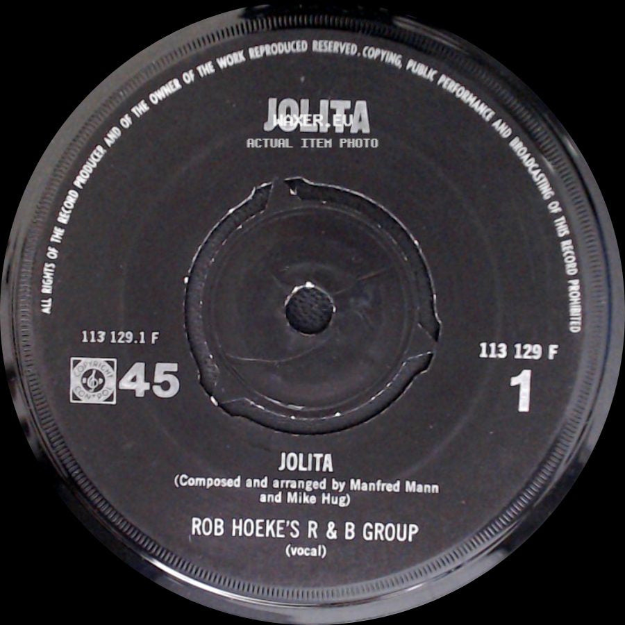 Rob Hoeke's R & B Group - Jolita / Jolita side B