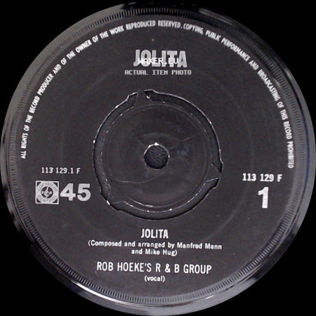 Rob Hoeke's R & B Group - Jolita / Jolita side B