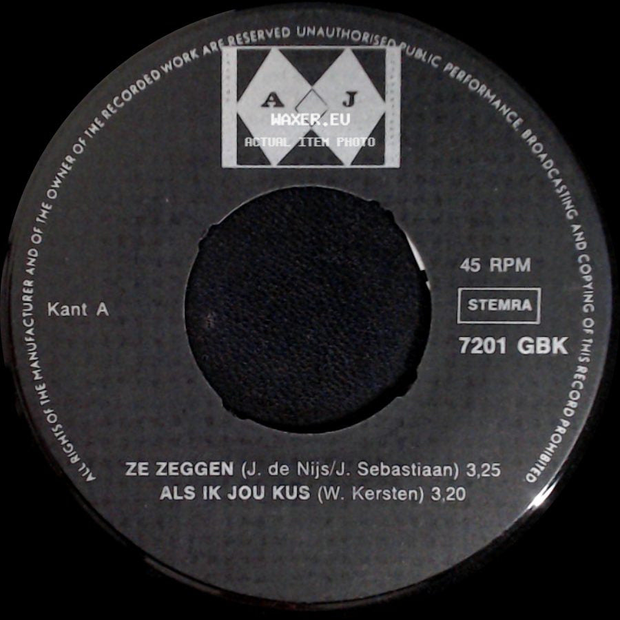 Unknown Artist - Unknown Title A / K Heb Niets Gezien / Ay, Ay, Ay Waar Blijft Maria side A