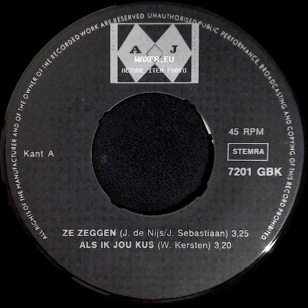 Unknown Artist - Unknown Title A / K Heb Niets Gezien / Ay, Ay, Ay Waar Blijft Maria side A