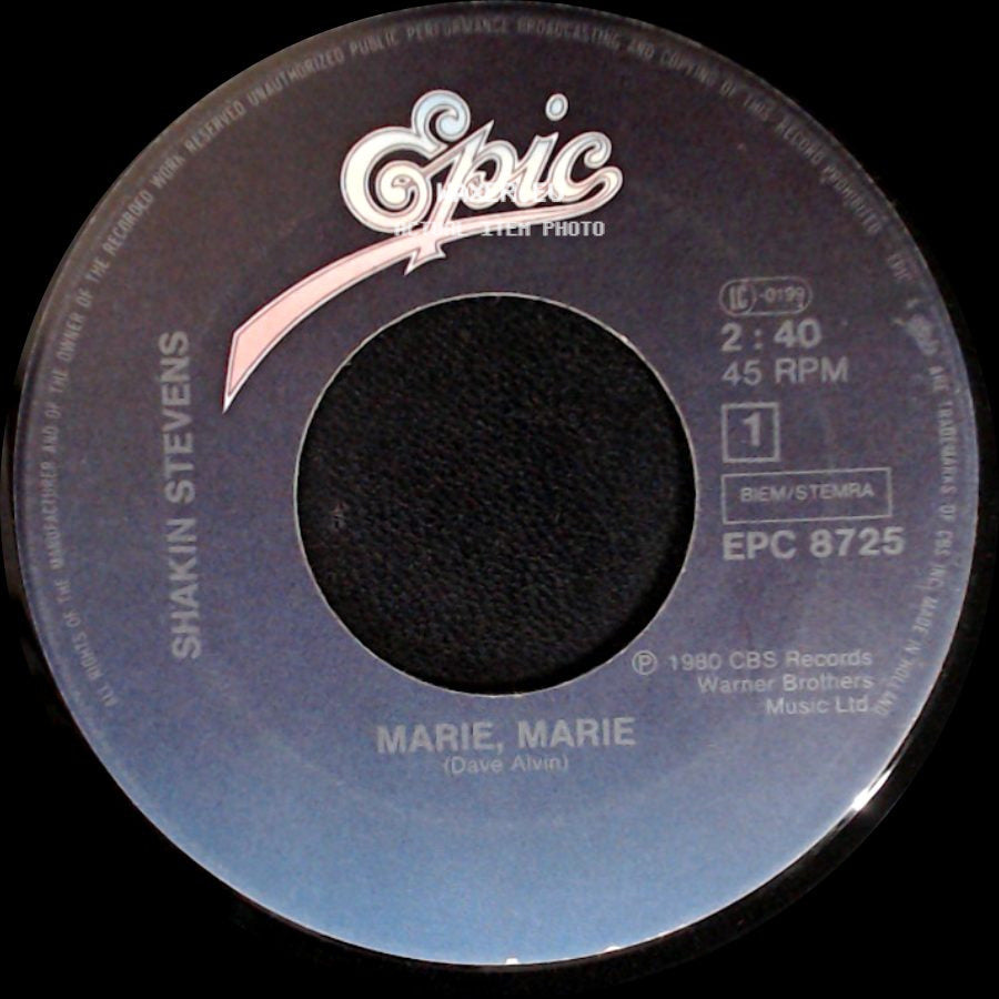 Shakin Stevens - Baby If We Touch / Marie, Marie side B