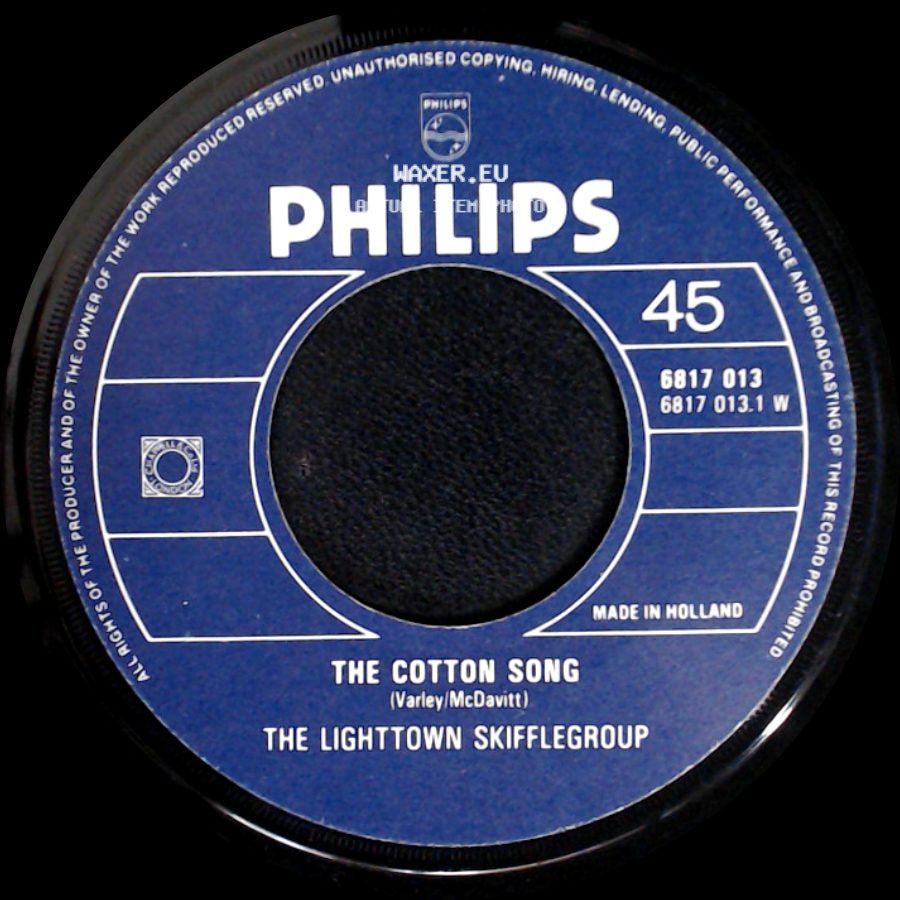 The Lighttown Skifflegroup - Streamline Train / The Cotton Song side B