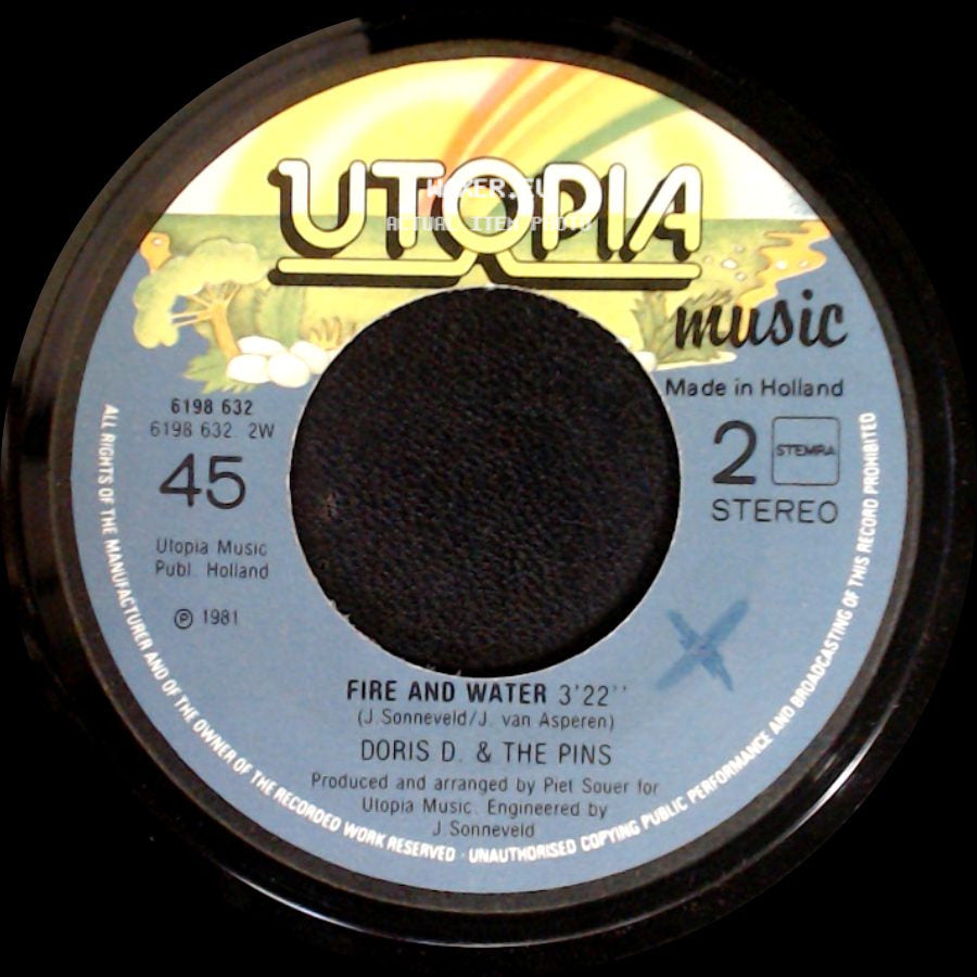 Doris D. & The Pins - Who Cares / Fire And Water side B