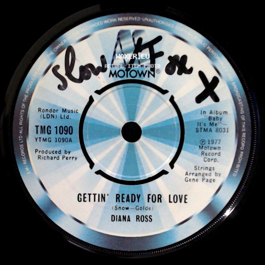 Diana Ross - Stone Liberty / Gettin' Ready For Love side B