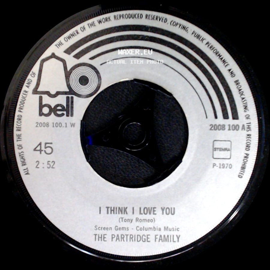 The Partridge Family - Breaking Up Is Hard To Do / I'll Meet You Halfway / I Think I Love You side B