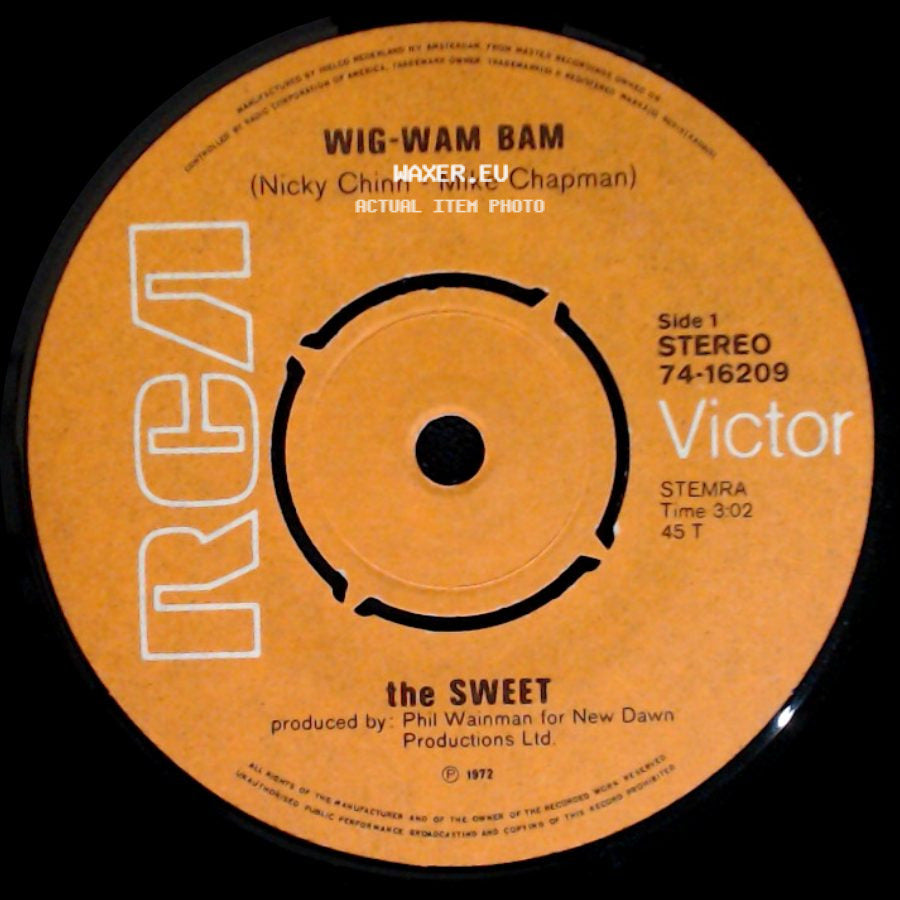 The Sweet - Wig-Wam Bam / New York Connection side A