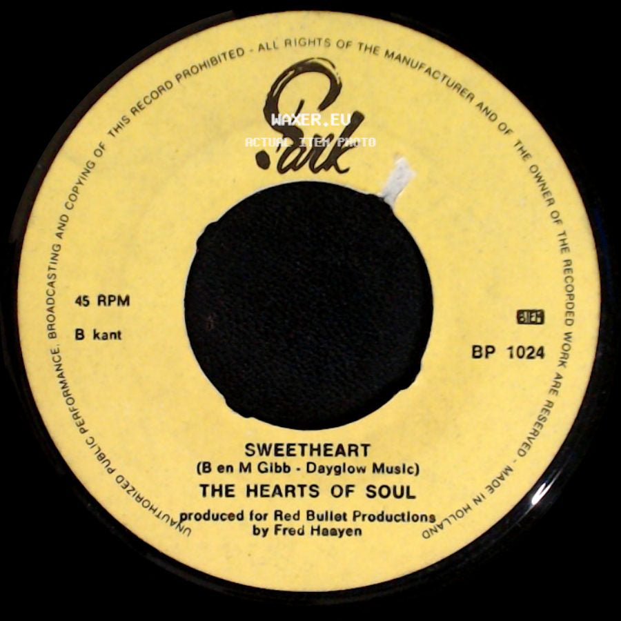 The Hearts Of Soul - Sweetheart / Fat Jack side A