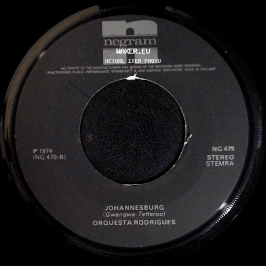 Johnny & Orquesta Rodrigues / Orquesta Rodrigues - Hey Mal Yo! / Johannesburg side B