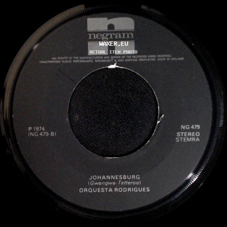 Johnny & Orquesta Rodrigues / Orquesta Rodrigues - Hey Mal Yo! / Johannesburg side B