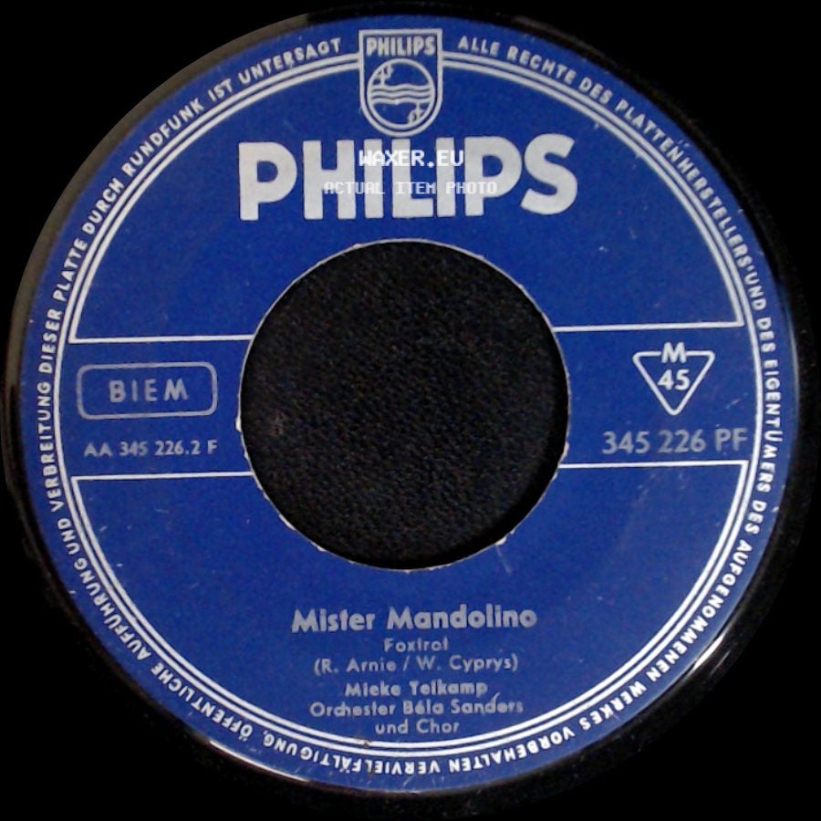 Mieke Telkamp - Mister Mandolino / Rimini side A