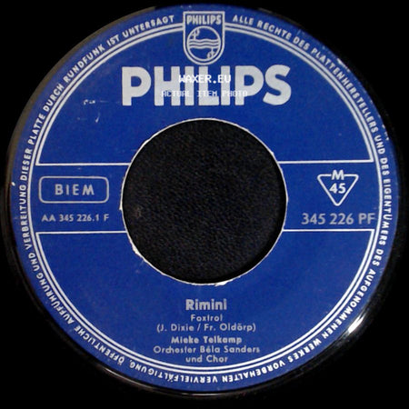Mieke Telkamp - Mister Mandolino / Rimini side B
