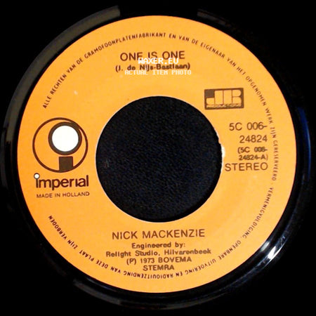 Nick Mackenzie - A Little Bit Closer / One Is One side B