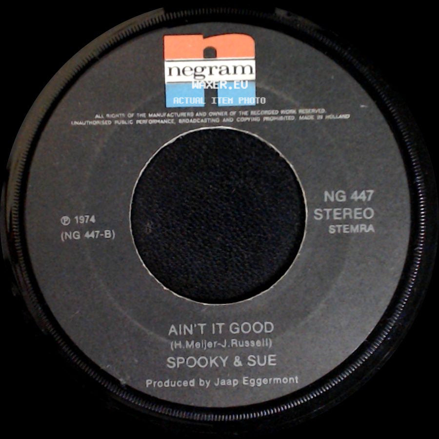 Spooky & Sue - Ain't It Good / Swinging On A Star side A