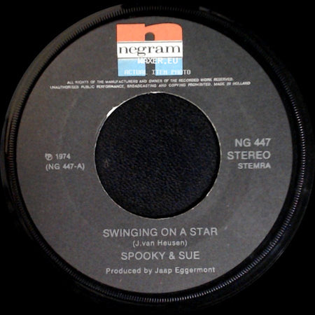 Spooky & Sue - Ain't It Good / Swinging On A Star side B