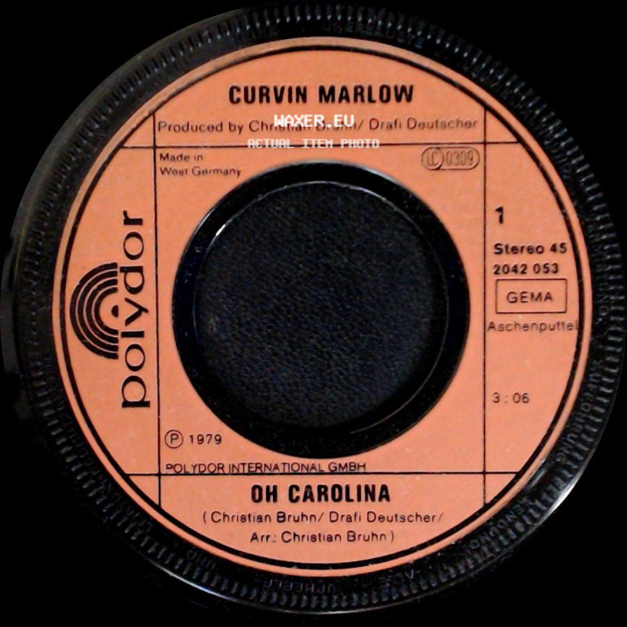 Curvin Marlow - Come On People / Oh Carolina side B