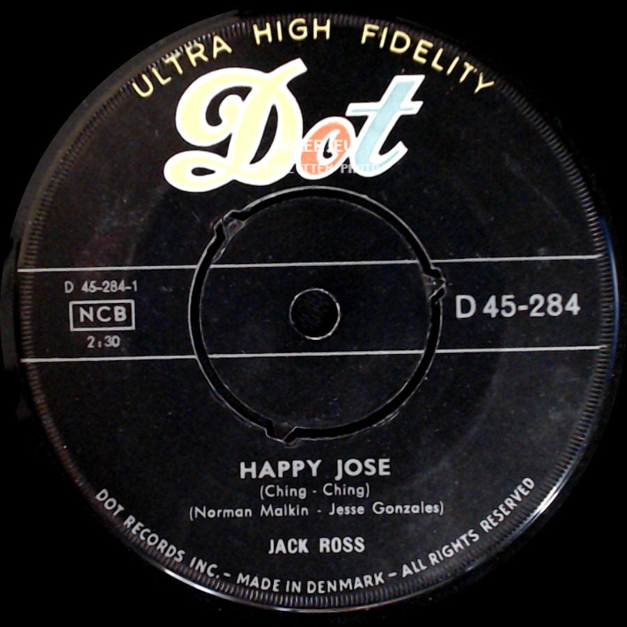 Jack Ross - Happy Jose / Sweet Georgia Brown side A