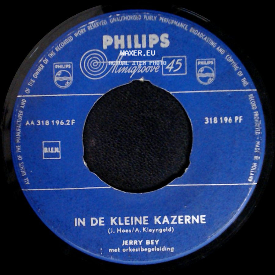 Jerry Bey - In De Kleine Kazerne / Jantjes Voetbal side A