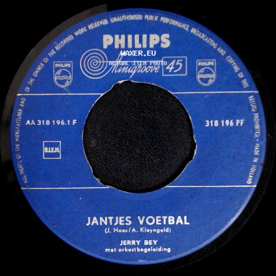 Jerry Bey - In De Kleine Kazerne / Jantjes Voetbal side B