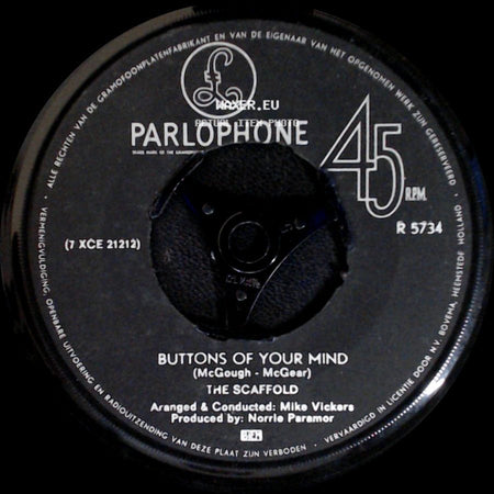 The Scaffold - Lily The Pink / Buttons Of Your Mind side B