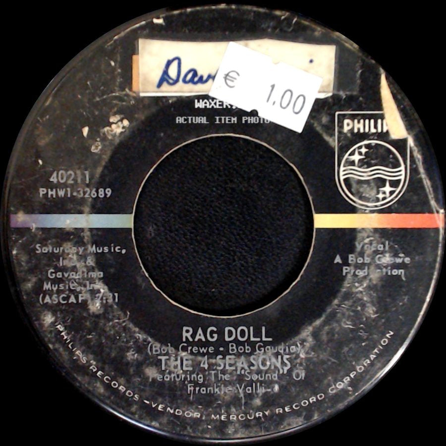 The Four Seasons / The 4 Seasons - Silence Is Golden / Rag Doll side B