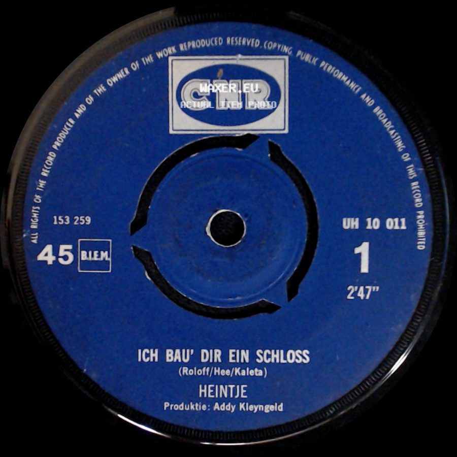 Heintje - Du Sollst Nicht Weinen / Ich Bau' Dir Ein Schloss side B
