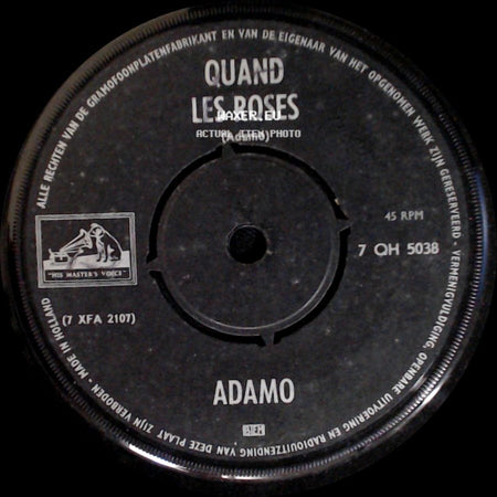 Adamo - Quand Les Roses / Si Jamais side A