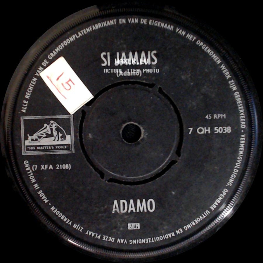 Adamo - Quand Les Roses / Si Jamais side B