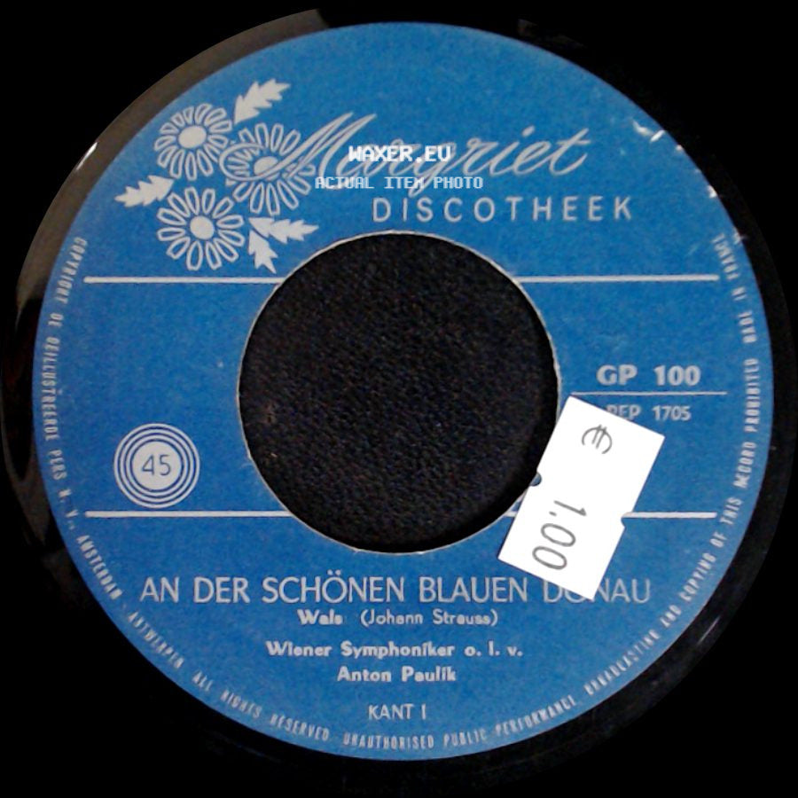Wiener Symphoniker O. L. V. Anton Paulik - Kaiserwalzer (Johann Strauss) / An Der Schönen Blauen Donau side B