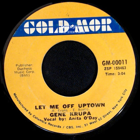 Gene Krupa - Let Me Off Uptown / After You've Gone side A