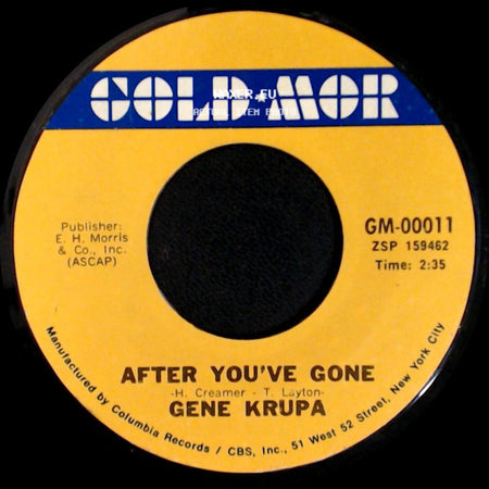 Gene Krupa - Let Me Off Uptown / After You've Gone side B