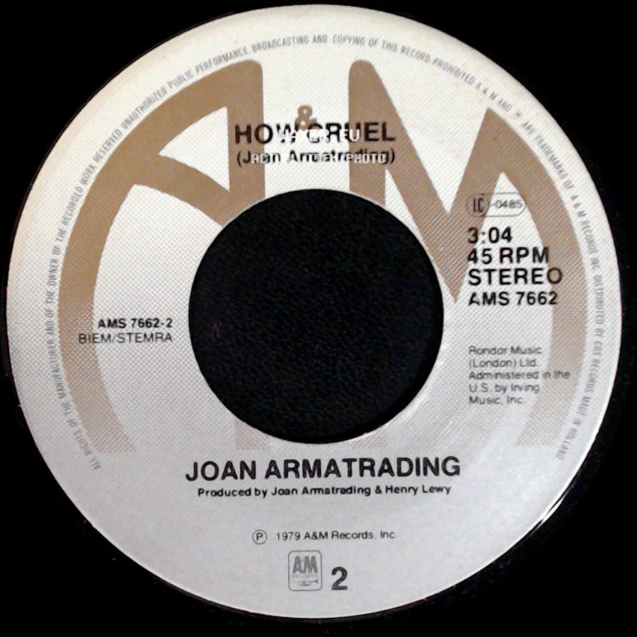 Joan Armatrading - How Cruel / Rosie side A