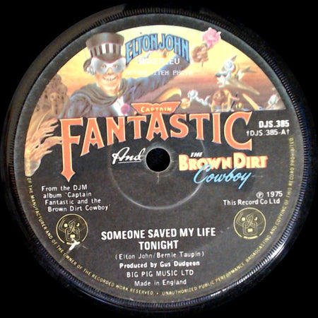 Elton John - Someone Saved My Life Tonight / House Of Cards side A