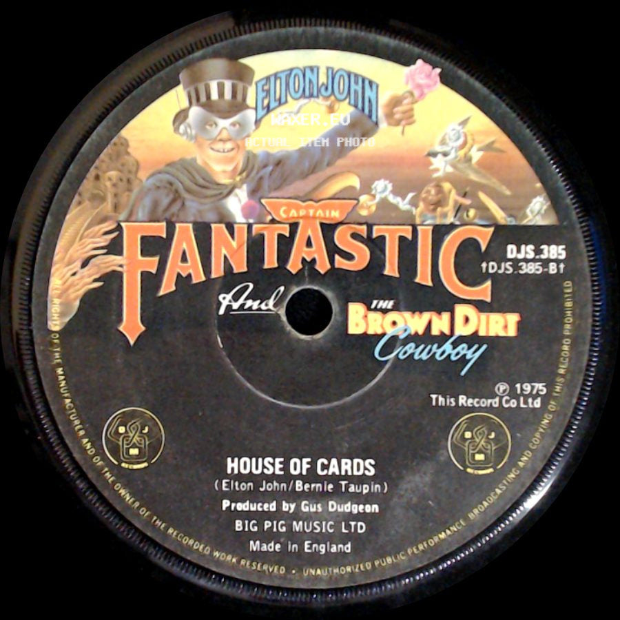 Elton John - Someone Saved My Life Tonight / House Of Cards side B