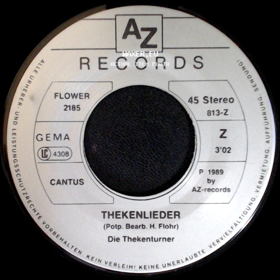Die Thekenturner - Thekenlieder / Ich Hab Einen Sitzen side A