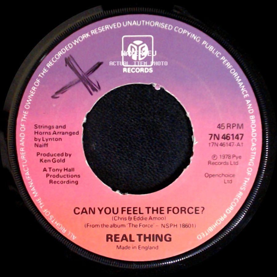Real Thing - Children Of The Ghetto / Can You Feel The Force? side B